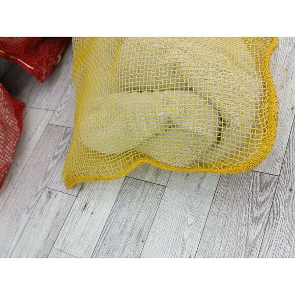 Vintage Lot of 3 Texas Oranges Lemons Mesh Bushel Bags Bag Fruit Donna Citrus - Picture 5 of 16